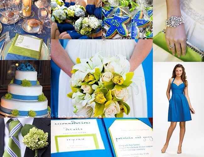 Wedding colors (to match with blue)