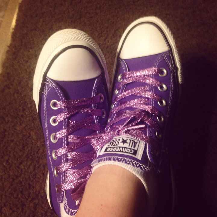 I wedding sparkled up my shoes...hehe!