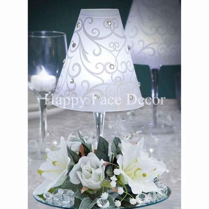 DIY wine glass lampshades