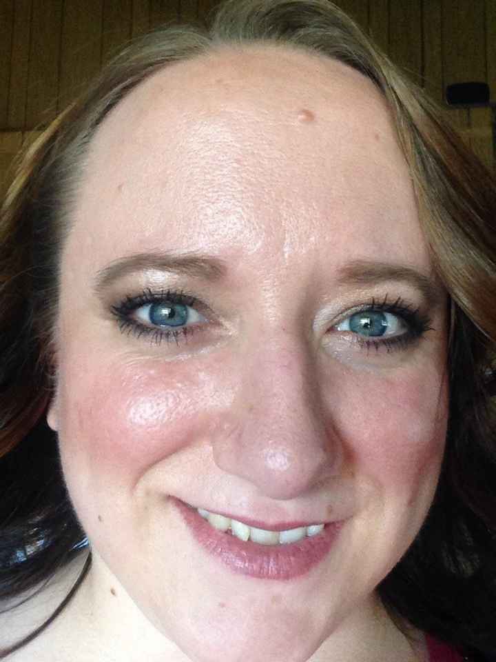 Final hair and makeup trial before the wedding!!