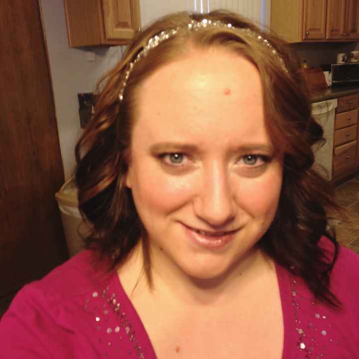 Final hair and makeup trial before the wedding!!