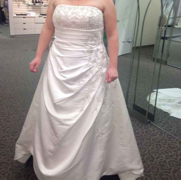 Officially said yes to the dress last night! Post your dress pics!