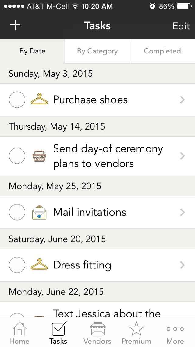 Awesome wedding planning app! ETA: Update in comments
