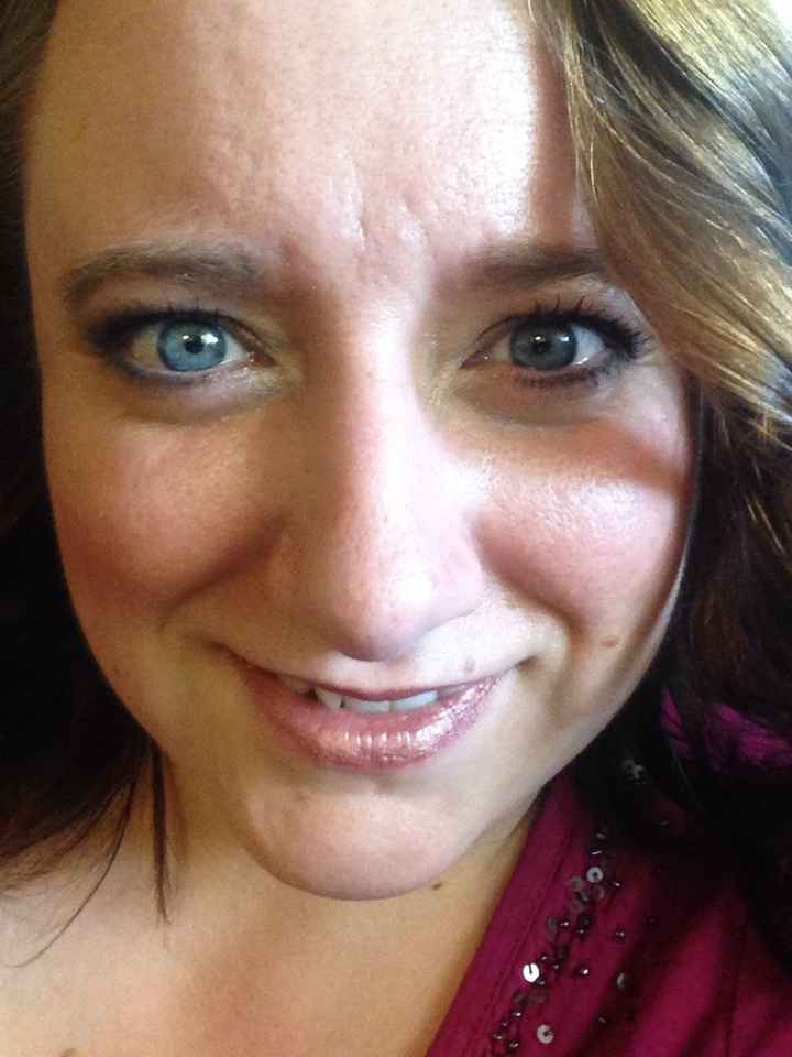 Final hair and makeup trial before the wedding!!
