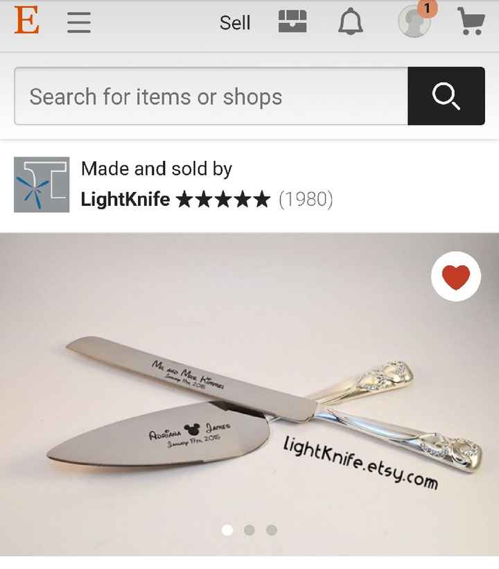 Are you buying a special cake knife and server? - 1