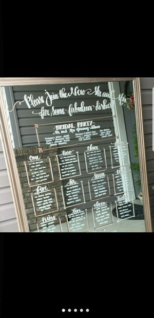 Mirror Seating Chart Decal