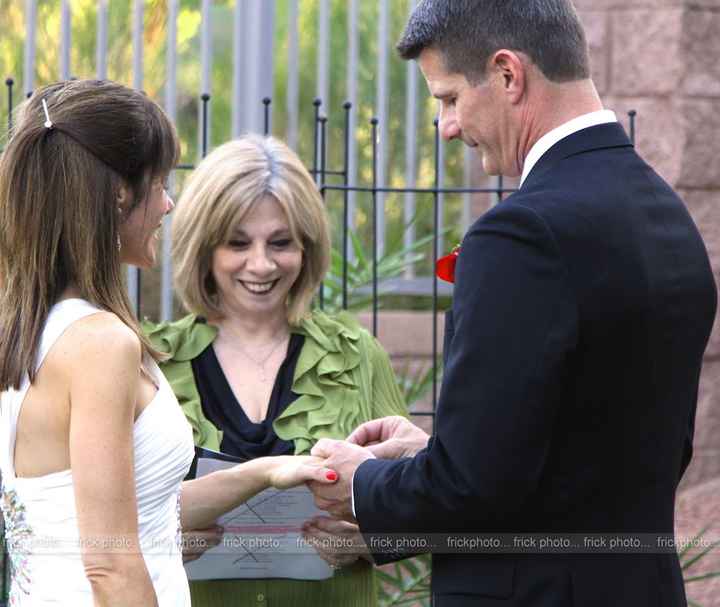 Having a quiet intimate Ceremony in their home outside with family and friends So intimate