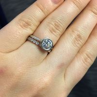 Wedding band that goes with my solitaire e-ring?
