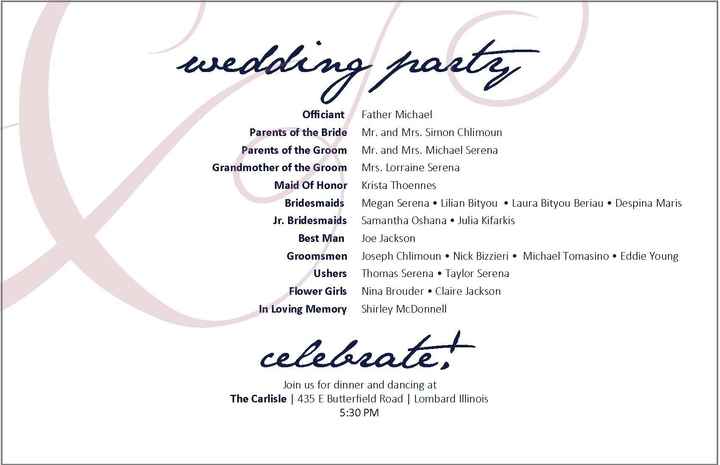 Programs for Catholic Ceremony