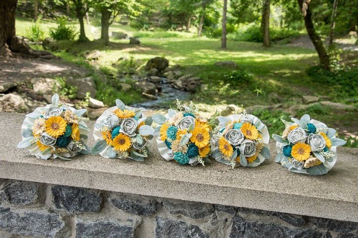 Sola flower bouquet - diy greenery Question - 1