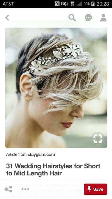 REAL Wedding, Medium/Short Bridal Hair