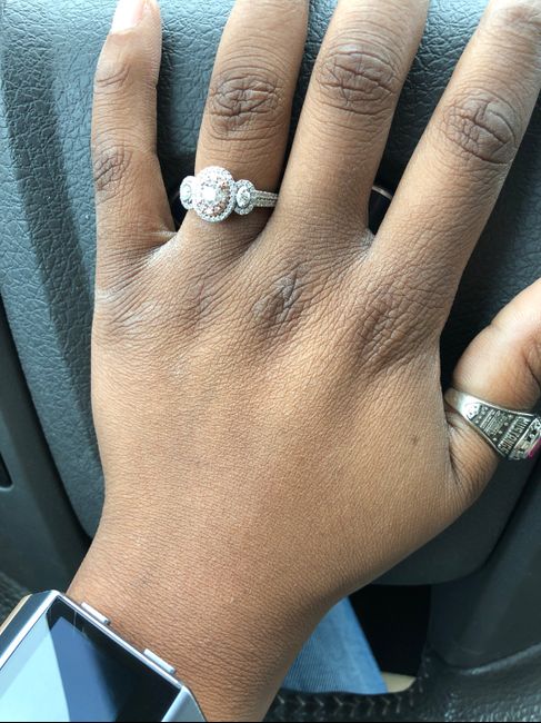Who has a rose gold ring? - 1