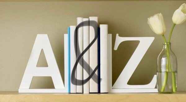 A & Z Bookends