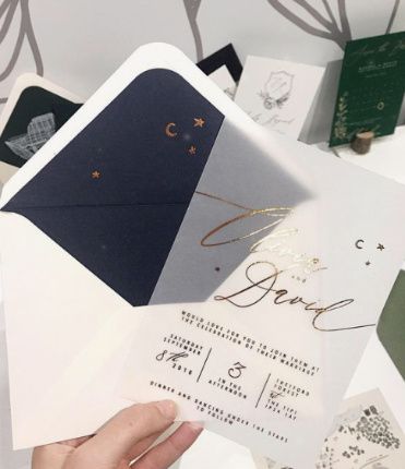 Vellum Wedding Invites 
