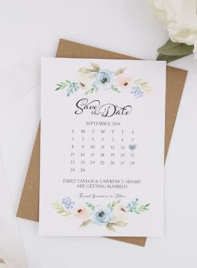 Save the date calendar