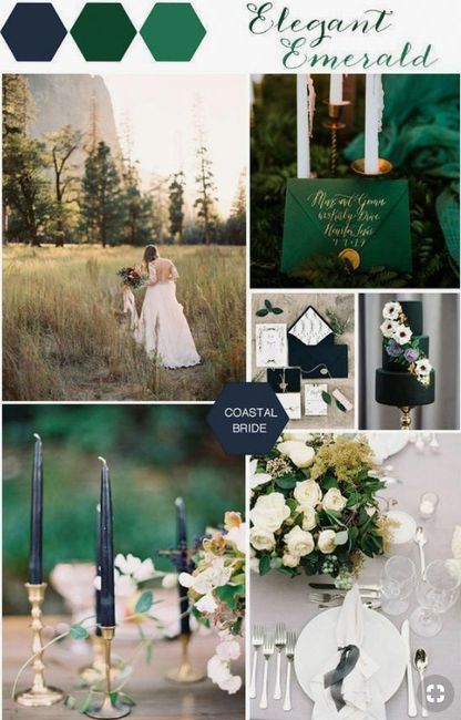 Navy and Green Color Scheme
