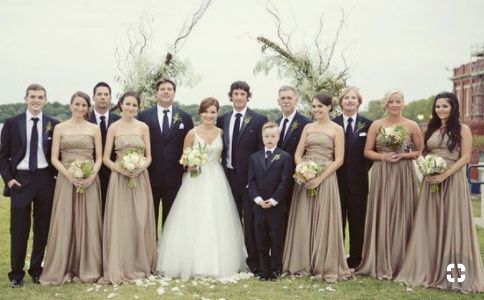 Taupe Bridesmaid Dresses 3