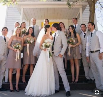 Taupe Bridesmaid Dresses 4