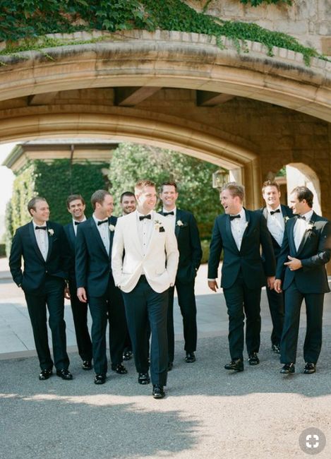 Black and White Groomsmen