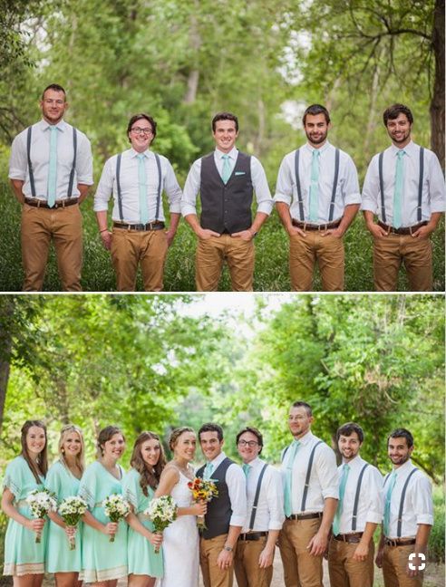 Rustic Wedding Party