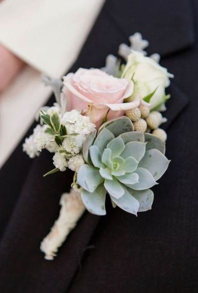 Succulent Boutonniere