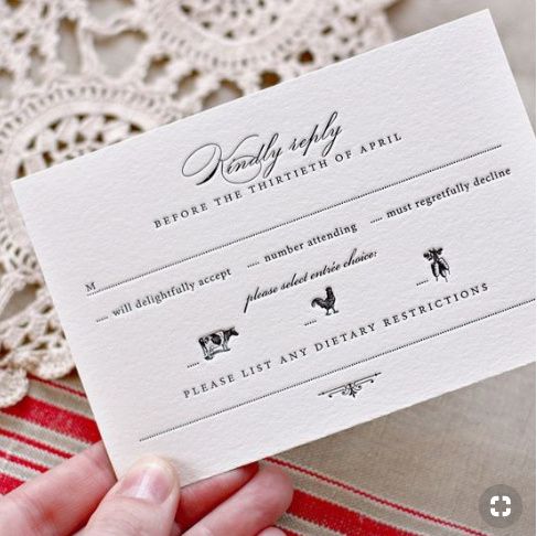 RSVP Card