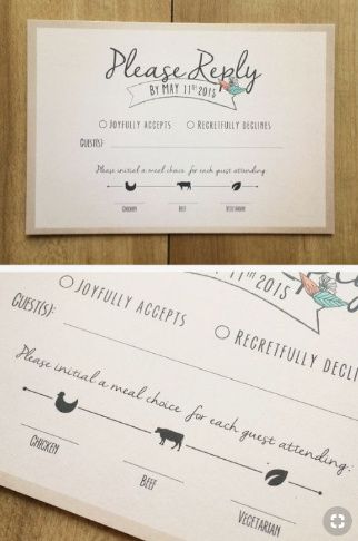 RSVP Card