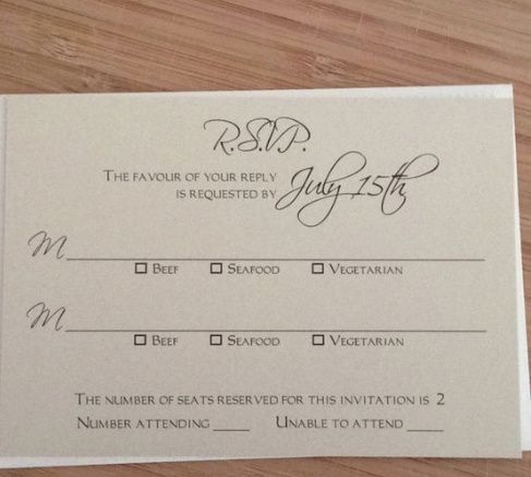 RSVP Card