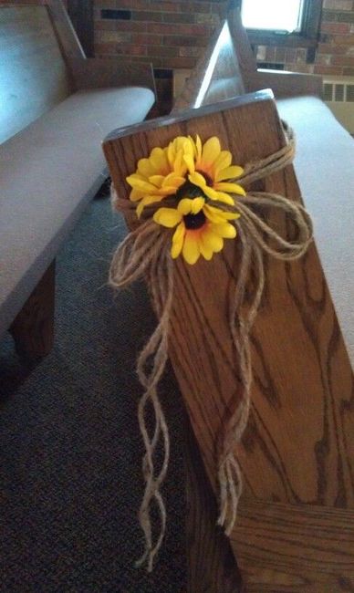 Pew Decorations Rustic