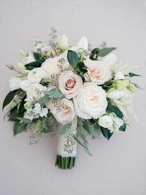 Sage Green, Gold, Ivory Bouquet