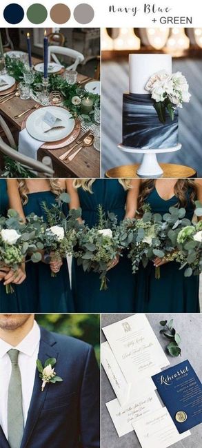 Navy Bridesmaids