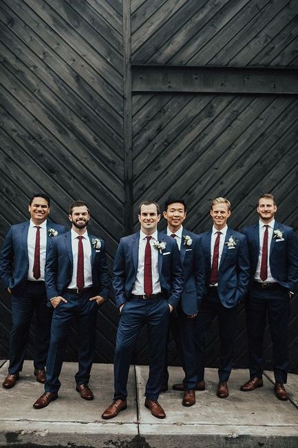 Groom and Groomsmen Tie Color 1