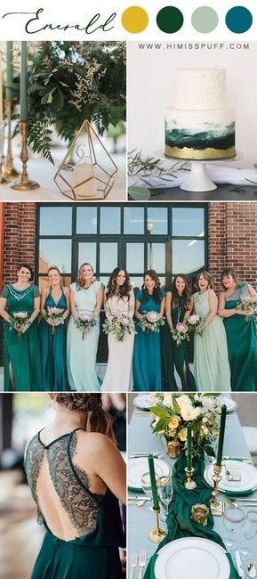 emerald jewel wedding color
