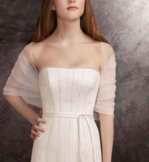 Tulle Draped Cover Up