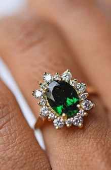 Emerald Engagement Ring