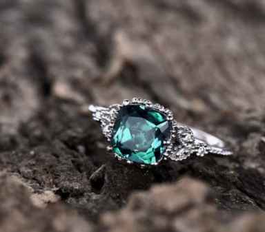 Emerald Engagement Ring