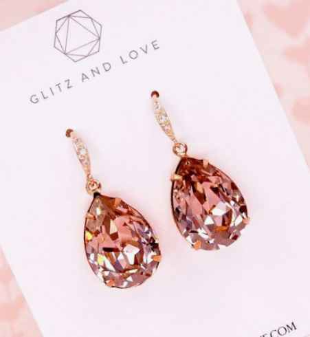 Rose gold earrings
