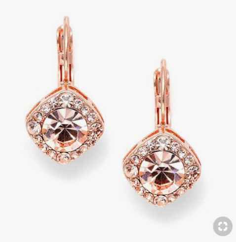 Rose gold earrings