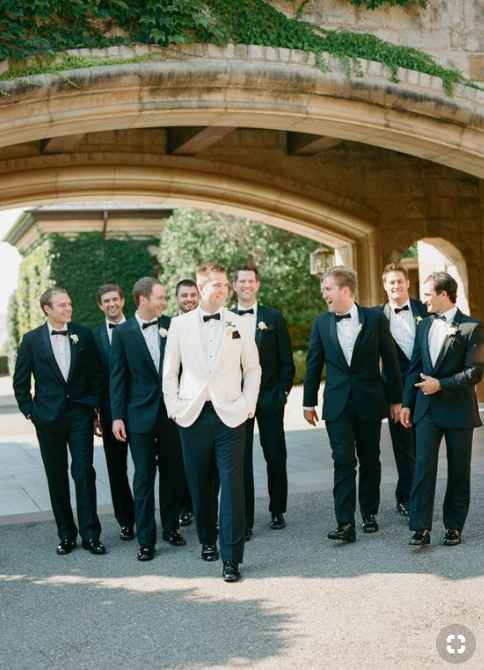 Black and White Groomsmen