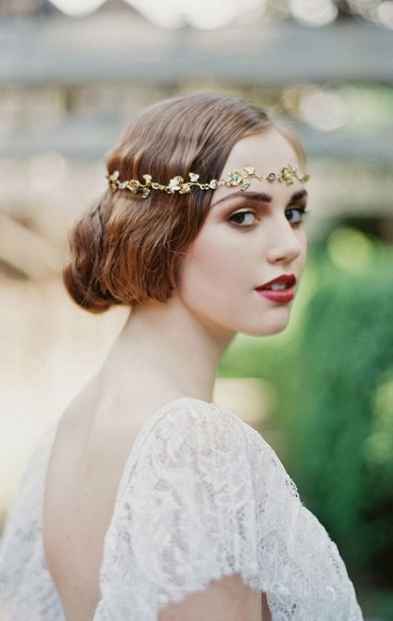 Hair pictures for circlet headpiece Weddings Hair and Makeup