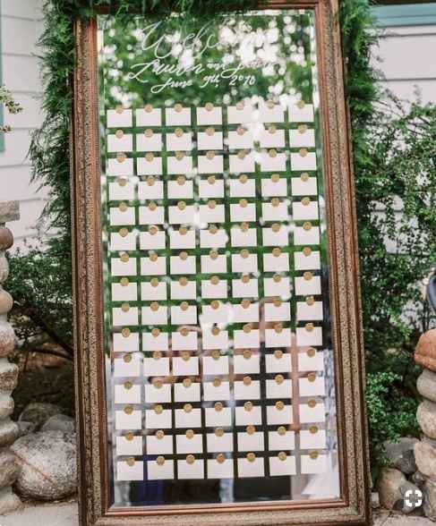Escort Card Mirror With Wax Seal