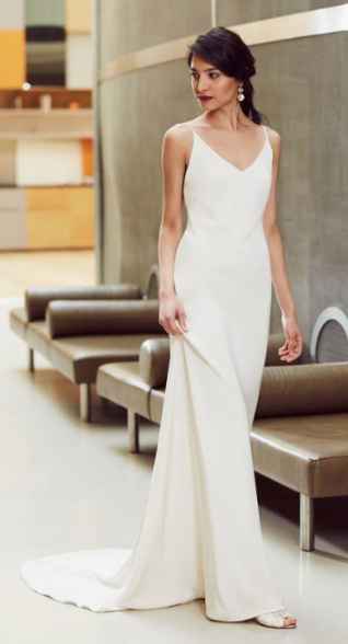 minimalist wedding dress