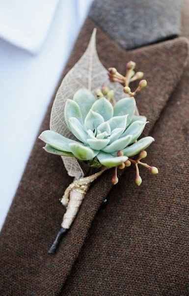 Succulent Boutonniere