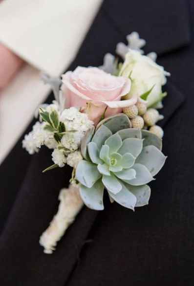 Succulent Boutonniere