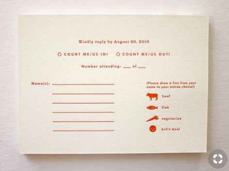 RSVP Card