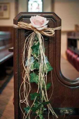 Pew Decorations Rustic