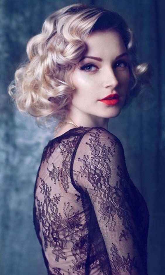 Vintage Inspired Wedding Hairstyle