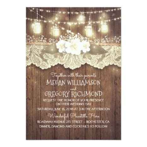 Country Chic Invites