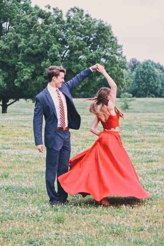 Engagement Shoot Outfit Ideas Red Dress