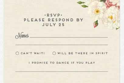 RSVP Card